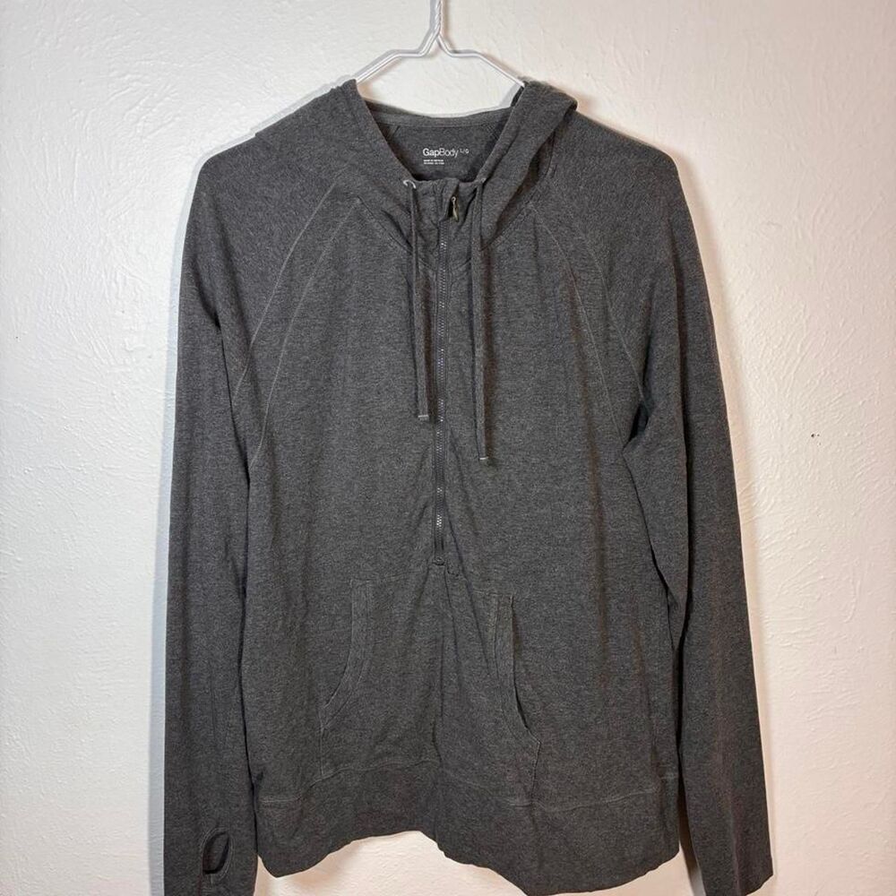 Gap Large Women's Grey Hoodie thumb hole sleeves